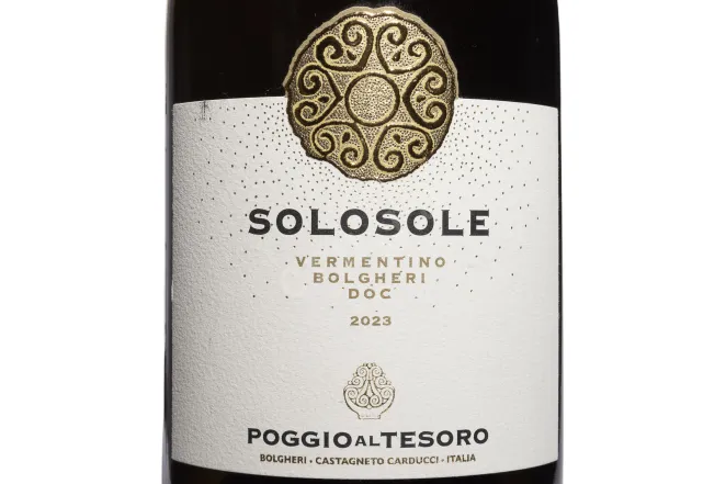 Этикетка Solosole Vermentino Bolgheri DOC 2023 0.75 л