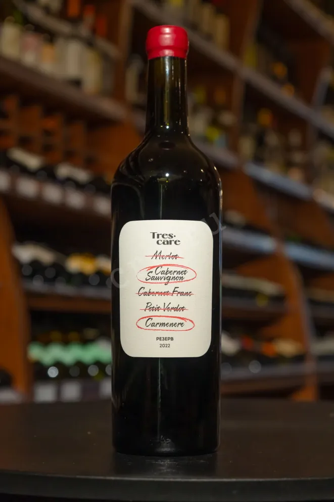 В магазине Крю Профи Trescare Resrve Cabernet Sauvignon Carmenere 2022 0.75 л