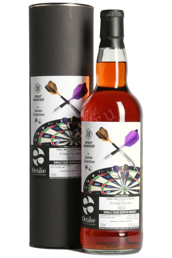 Виски The Octave Spirit Manifest Games Collection Craigellachie 15 years in tube 2011 0.7 л