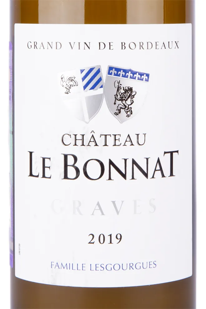 Этикетка вина Chateau Le Bonnat Graves AOC 0.75 л