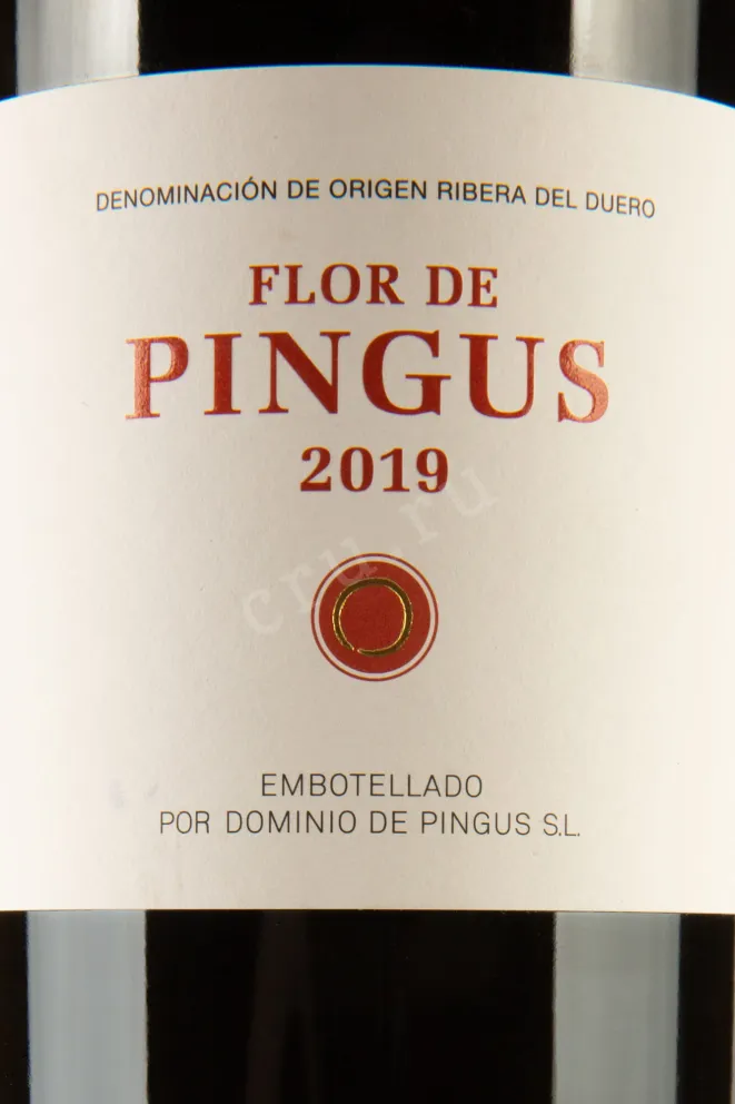 Этикетка Flor de Pingus  2019 0.75 л
