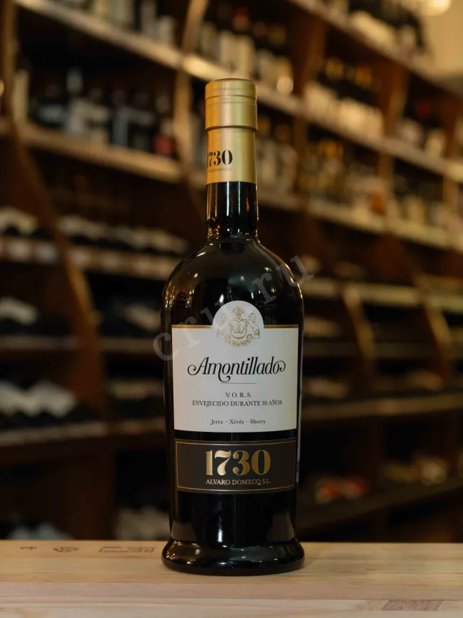 В магазине Крю Профи Alvaro Domecq 1730 Amontillado VORS in a wooden box 1994 0.75 л