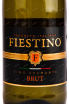 Этикетка игристого вина Fiestino Brut 0.75 л
