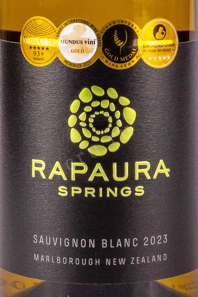 Этикетка Rapaura Springs Sauvignon Blanc 2022 0.75 л