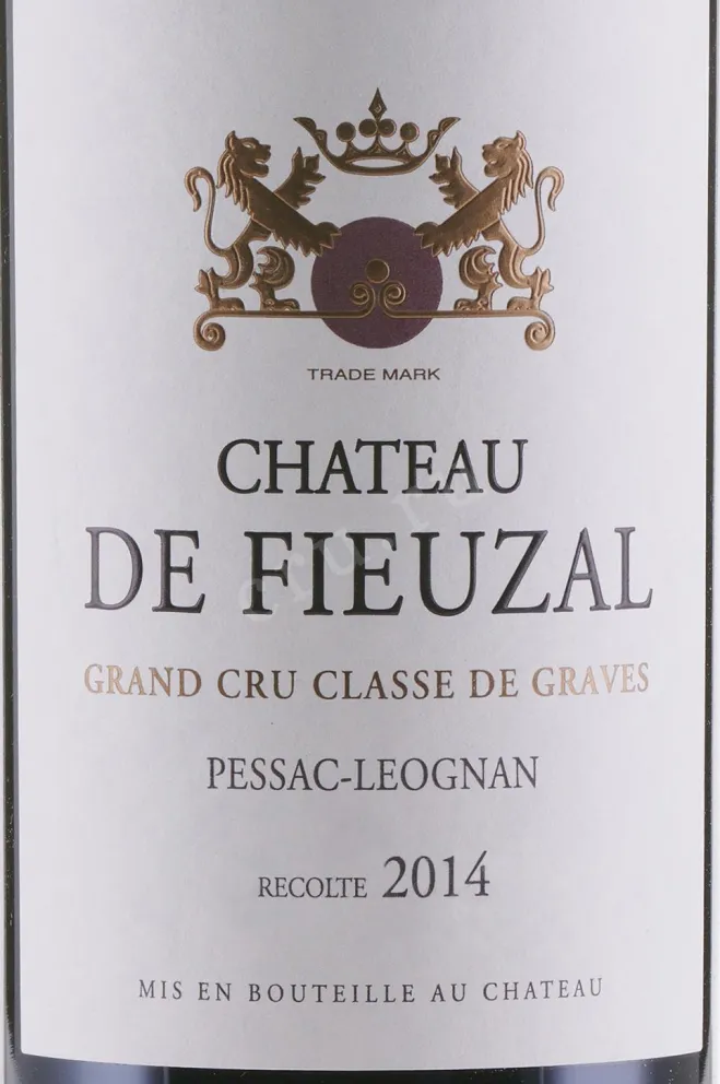 Вино Chateau de Fieuzal Pessac-Leognan AOC Cru Classe 2014 0.75 л