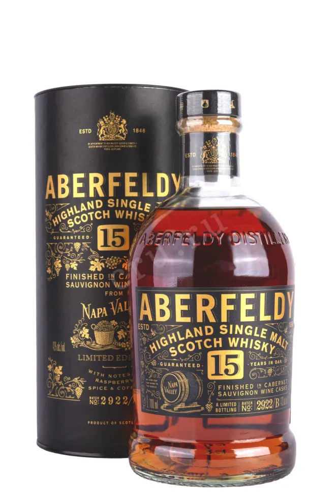 Виски Aberfeldy 15 Years Old Limited Edition in tube  0.7 л