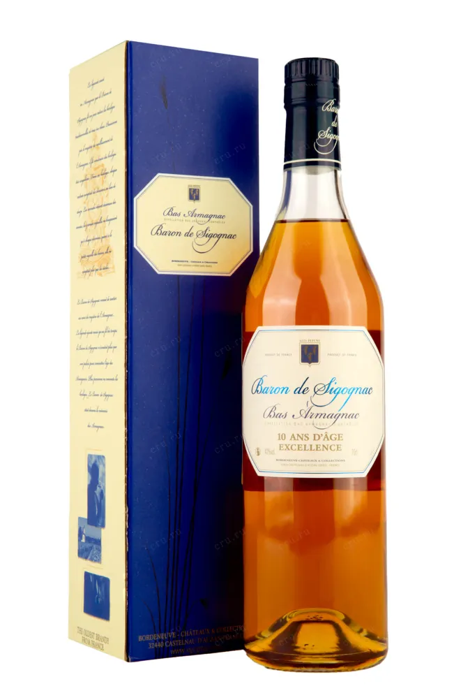 Арманьяк Baron de Sigognac 10 ans  0.7 л