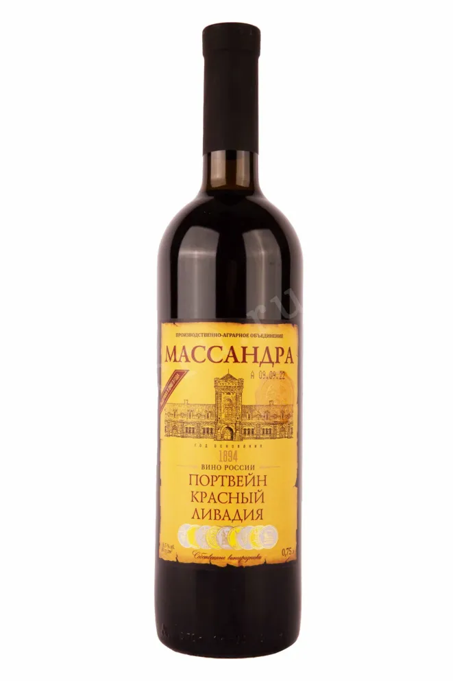 Портвейн Массандра Красный Ливадия 2014 0.75 л