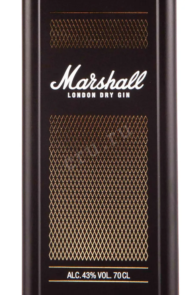 Этикетка Marshall London Dry 0.7 л