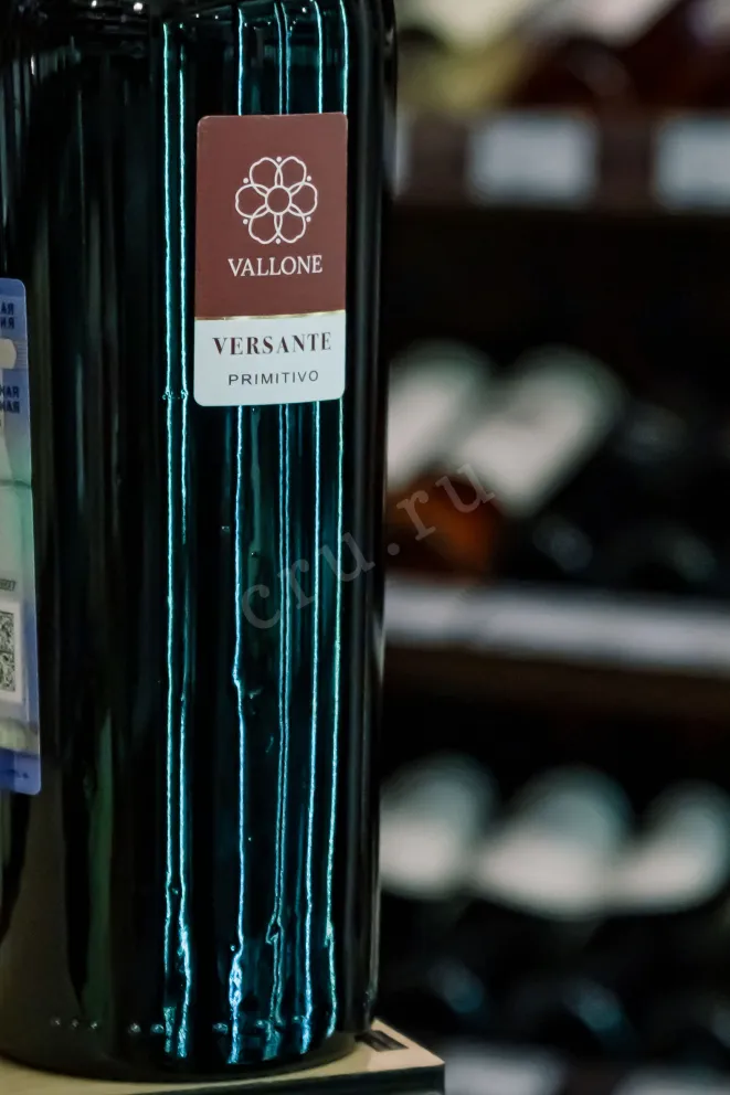 В магазине Крю Профи Vallone Versante Primitivo Salento IGP 2024 0.75 л
