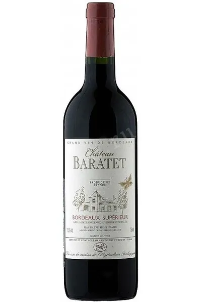 Вино Chateau Baratet Bordeaux Superior 2014 0.75 л
