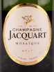 Этикетка игристого вина Jacquart Mosaique Brut 0.375 л