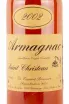 Этикетка Saint-Christeau 2002 0.7 л