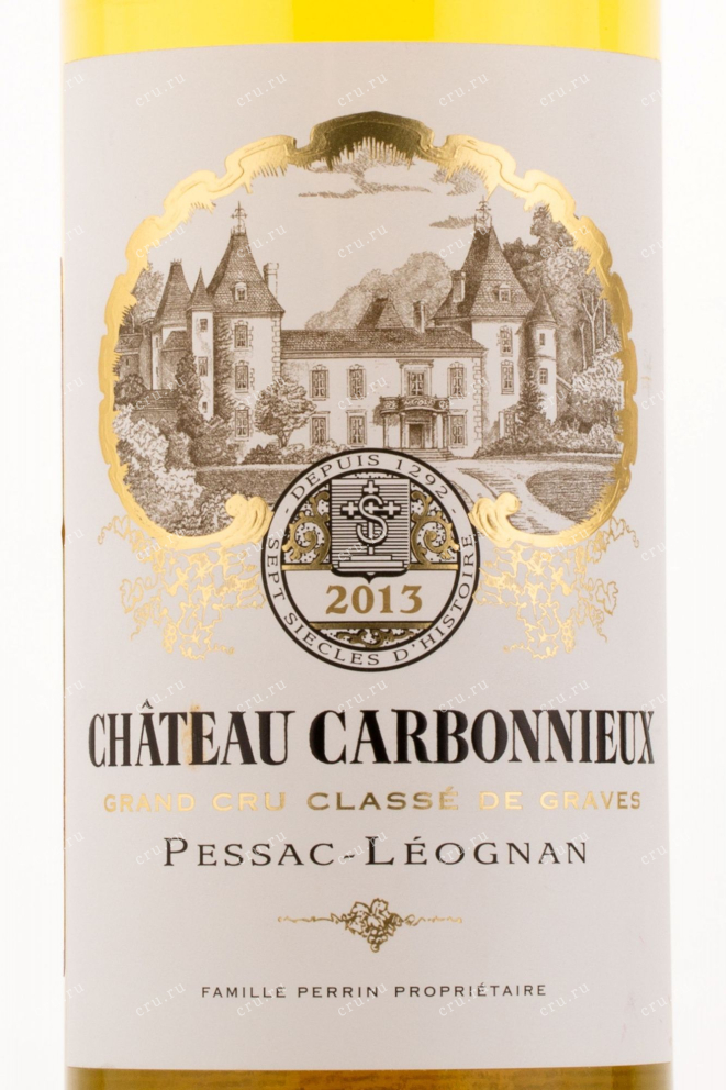 Этикетка вина Chateau Carbonnieux Pessac Leognan 2013 0.75 л