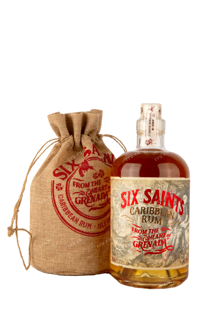 Ром Six Saints Caribbean gift bag  0.7 л