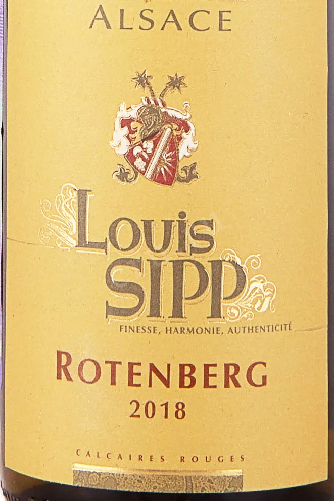 Этикетка Louis Sipp Rotenberg Gewurztraminer 2018 0.75 л