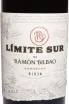 Этикетка Limite Sur de Ramon Bilbao Garnacha 2021 0.75 л