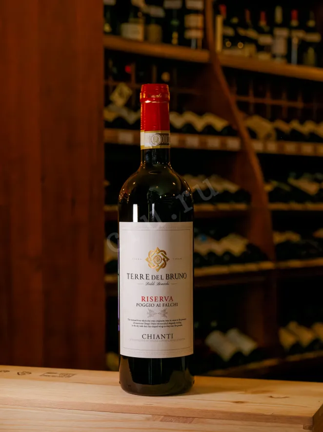 В магазине Крю Профи Terre del Bruno Riserva Poggio ai Falchi Chianti 2022 0.75 л