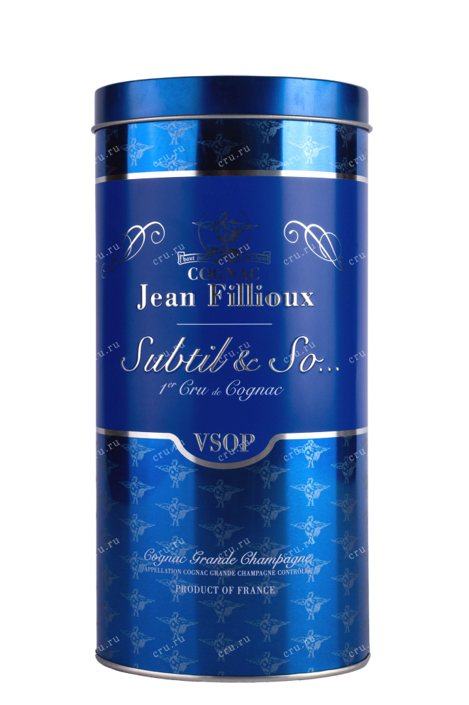 Туба Jean Fillioux Subtil & So VSOP Grande Champagne Premier Cru gift tube 0.7 л
