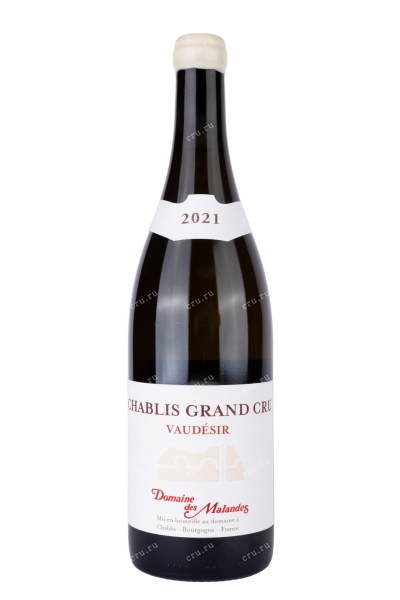 Вино Chablis Grand Cru Vaudesir Domaine des Malandes  2021 0.75 л