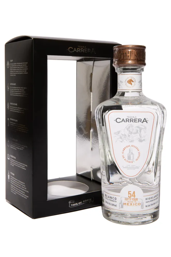 Текила Carrera Blanco Still Strength in gift box  0.75 л