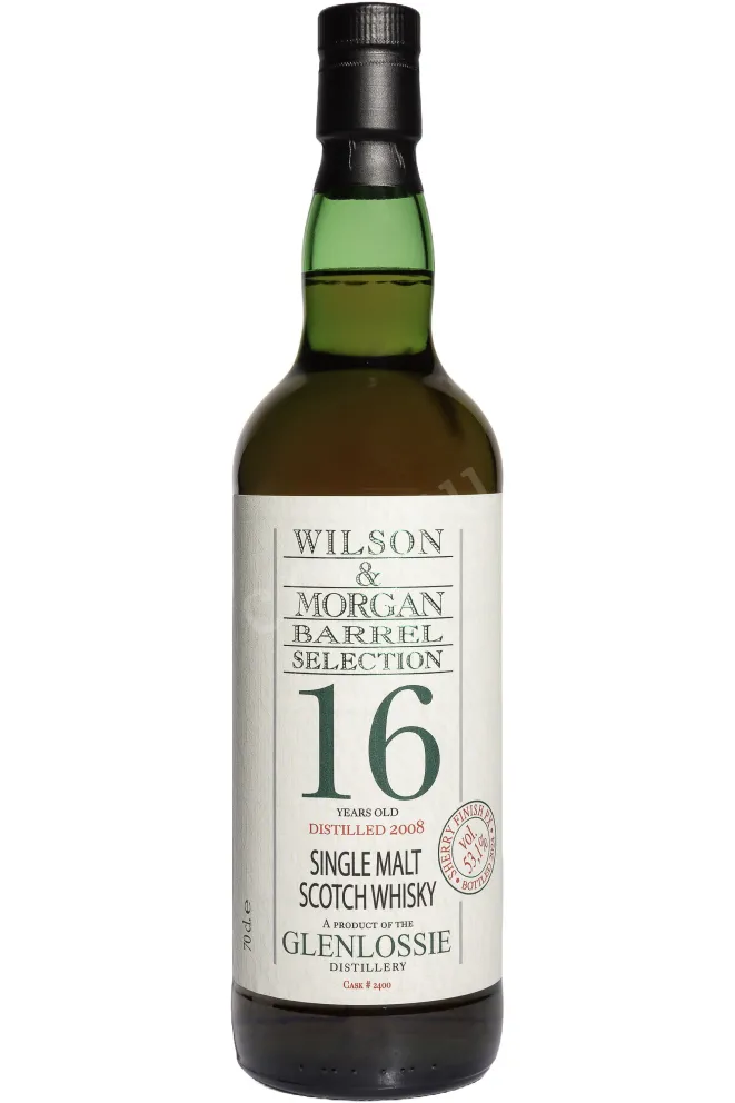 Бутылка Wilson & Morgan Barrel Selection Glenlossie Sherry Finish PX 16 Years Old in gift box 0.7 л