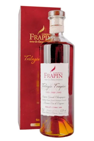 Коньяк Frapin Trilogie Grand Champagne 1986-88-90 in wooden box  0.7 л