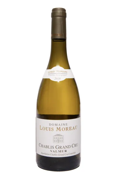 Вино Domaine Louis Moreau Chablis Grand Cru AOC Valmur 2018 0.75 л