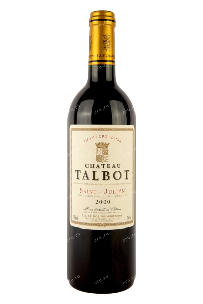 Вино Chateau Talbot St-Julien 2000 0.75 л