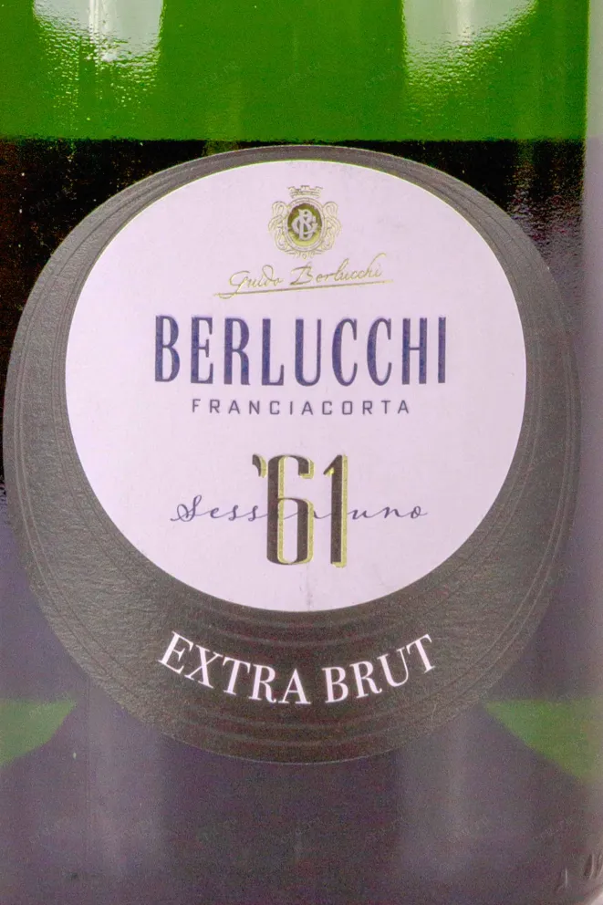 Этикетка Berlucchi 61 Franciacorta Extra Brut in giftbox 0.75 л