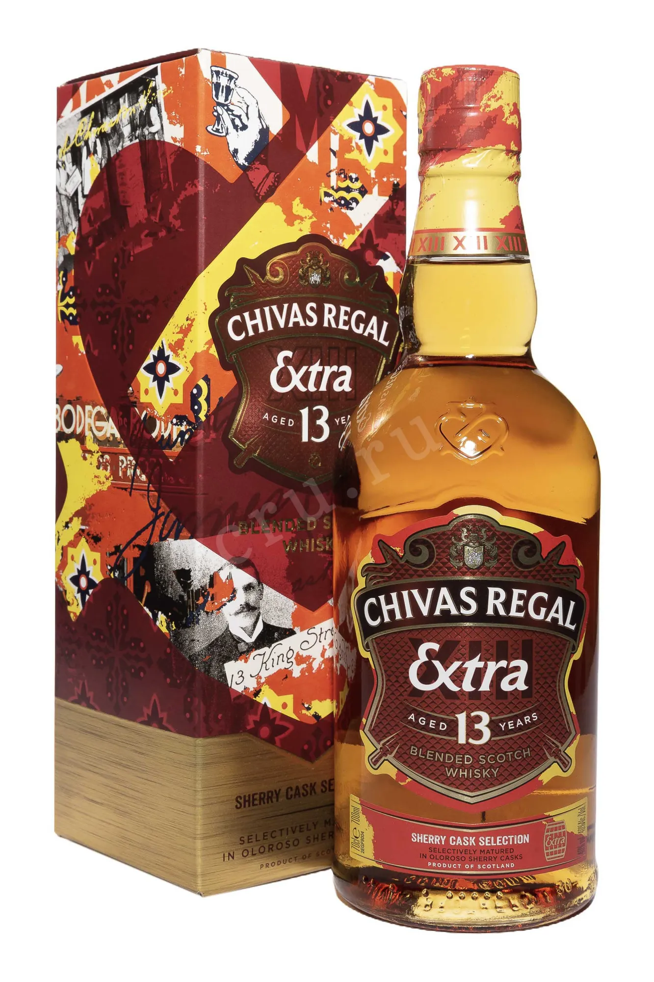 Chivas Regal Extra in a gift box 0.7 л купить - Шотландский виски