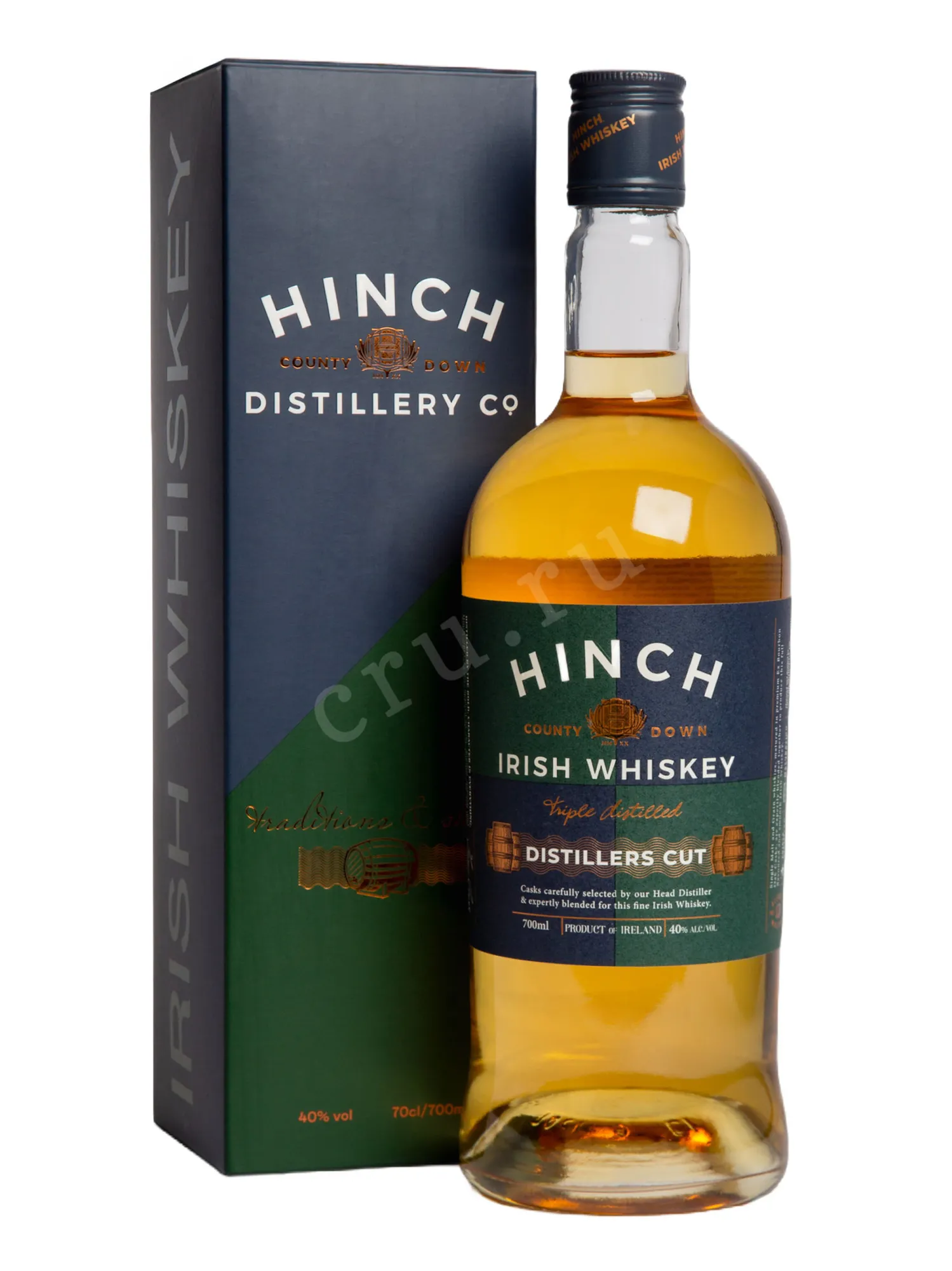 Фото — Виски Hinch Irish Distillers Cut 3 years in gift box  0.7 л