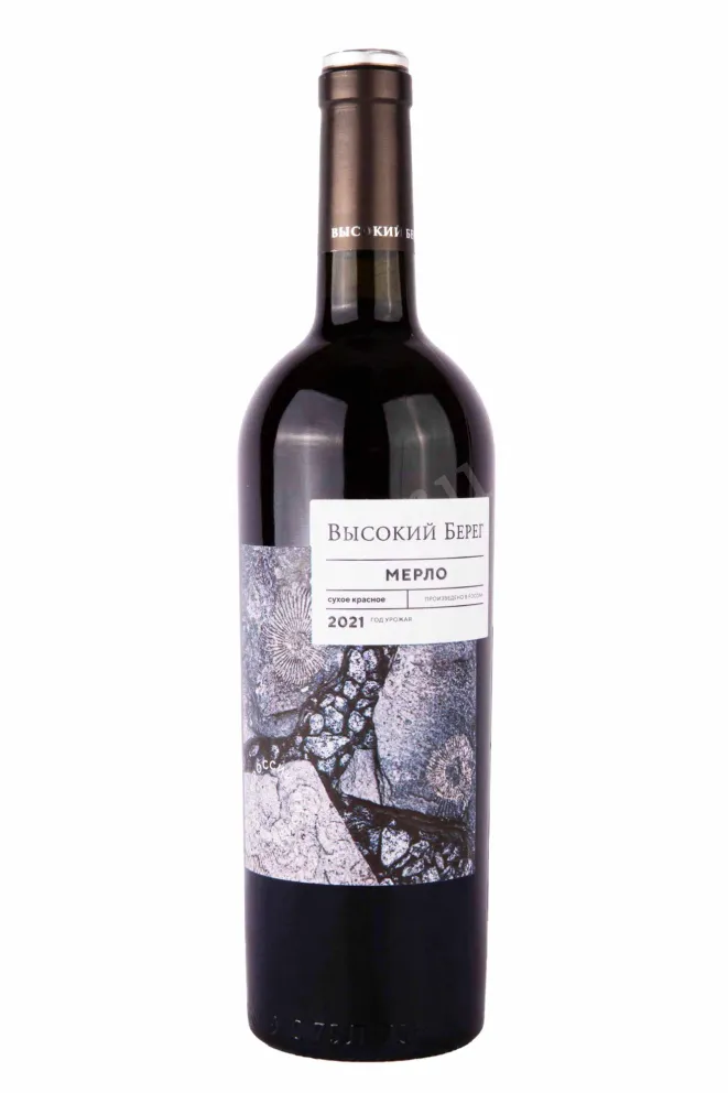 Вино Высокий берег Мерло 2021 0.75 л