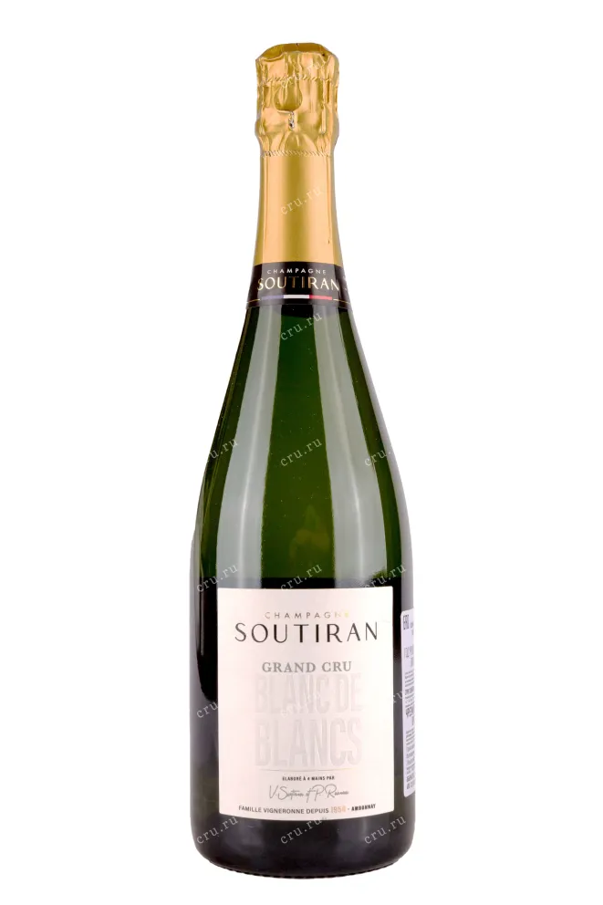 Бутылка Soutiran Blanc de Blancs Grand Cru Brut in gift box 0.75 л