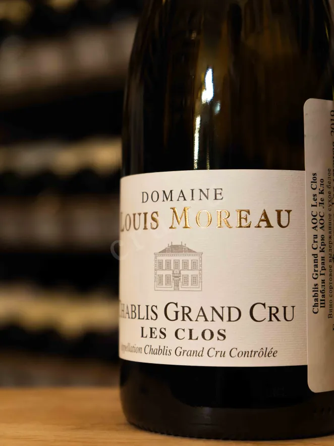 В магазине Крю Профи Domaine Louis Moreau Chablis Grand Cru Les Clos AOC 2019 0.75 л