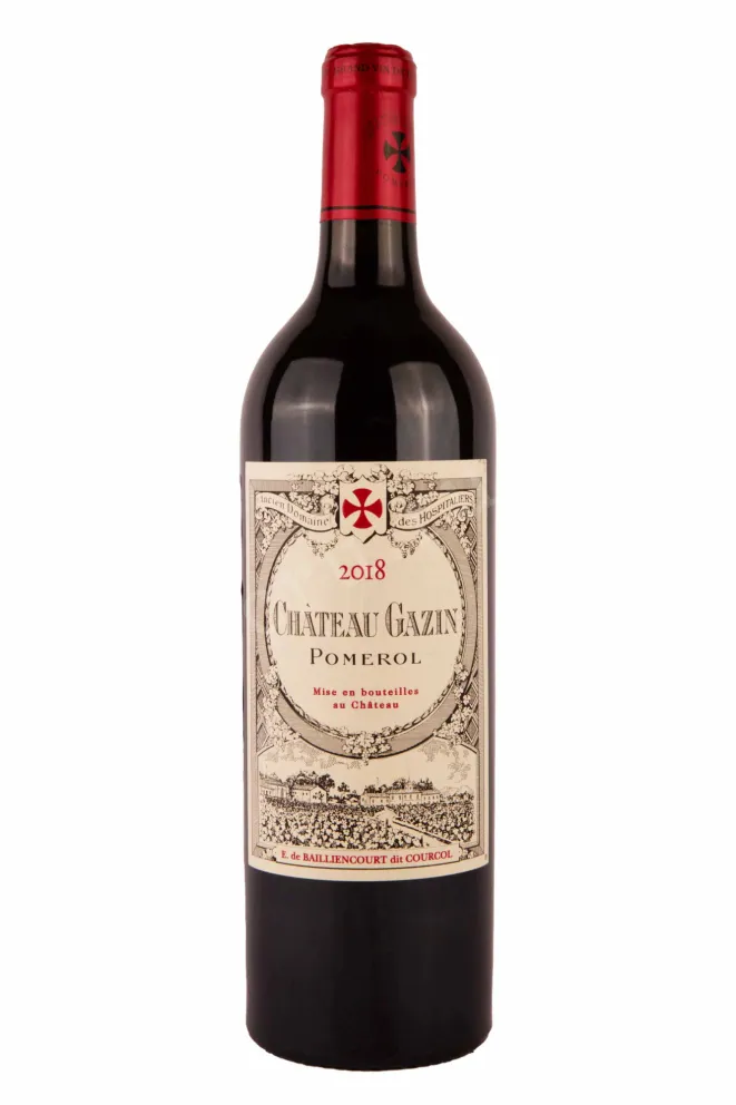 Вино Chateau Gazin Pomerol 2018 0.75 л