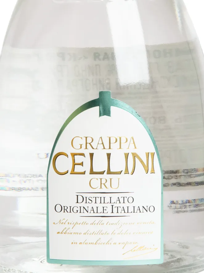Этикетка Bottega Cellini Grappa Cru 0.7 л