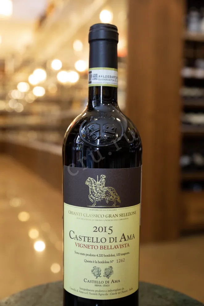 В магазине Крю Профи Castello di Ama Vigneto Bellavista Chianti Classico Gran Selezione in gift box 2015 0.75 л