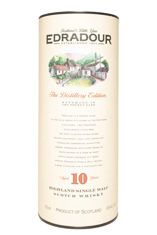 Туба Edradour 10 Years Old Distillery Edition in tube 0.7 л