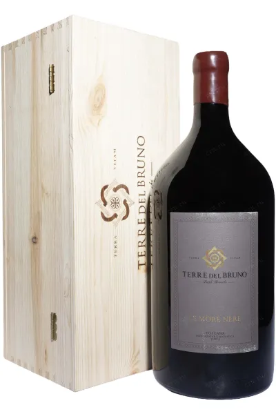 Вино Terre del Bruno Le More Nere Toscana IGT in wooden box 2021 3 л