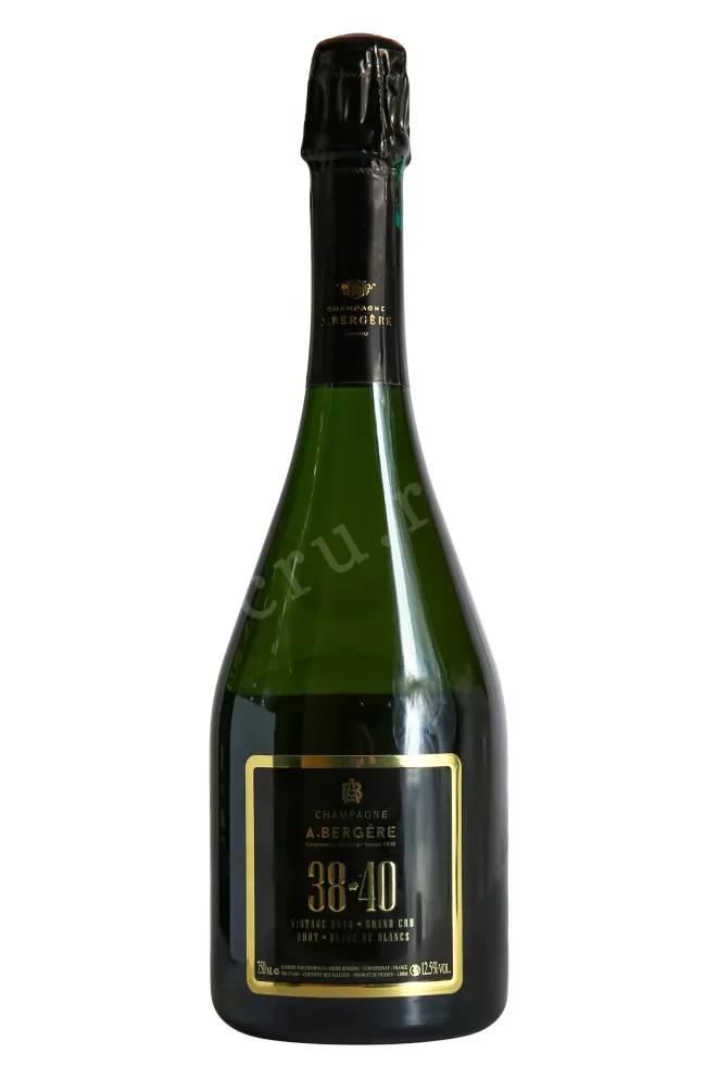 Шампанское A. Bergere 38-40 Blanc de Blancs Grand Cru Avize in gift box 2018 0.75 л