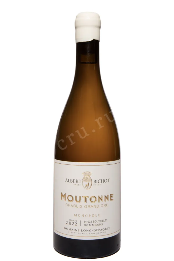 Вино Albert Bichot Chablis Grand Cru Domain Long Depaquit Les Mouton 2022 0.75 л
