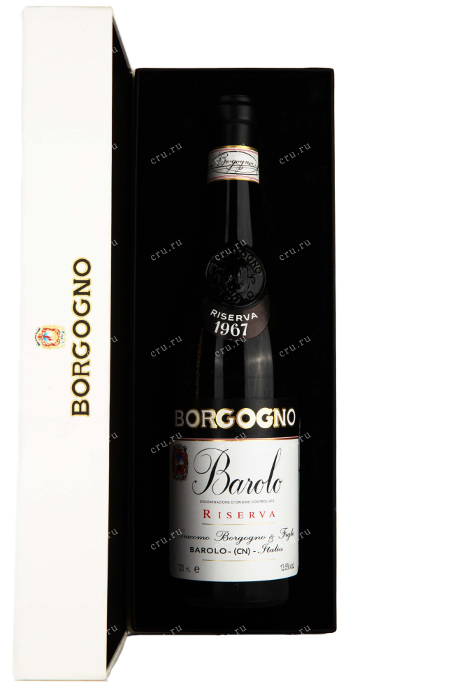 В подарочной коробке Borgogno Barolo Riserva with gift box 1967 0.72 л