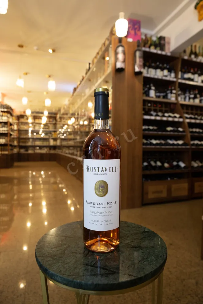 В магазине Крю Профи Rustaveli Saperavi Rose  2021 0.75 л