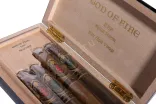 Коробка с сигарами Год оф Фаер ККР Невер Бак Доун Спешл Резерв Сет 4 Блэк