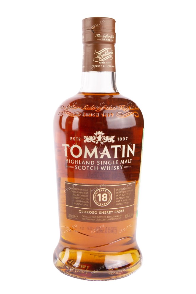 Бутылка виски Томатин 18 лет 0.7