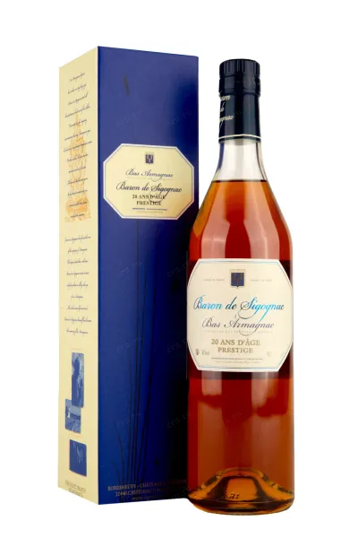 Арманьяк Baron de Sigognac 20 ans in gift box  0.7 л