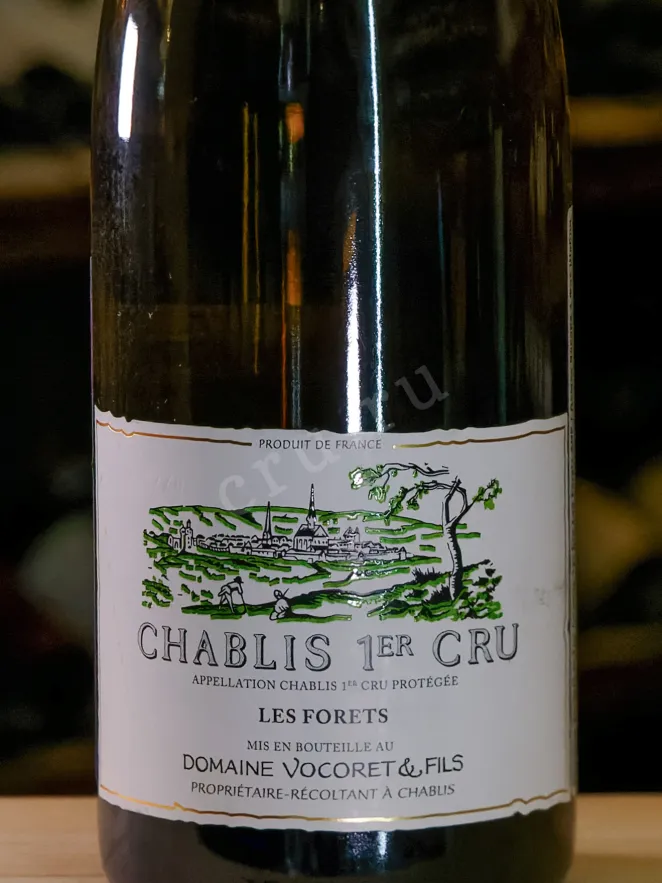 В магазине Крю Профи Domaine Vocoret et Fils Chablis Premier Cru Les Forets 2021 0.75 л