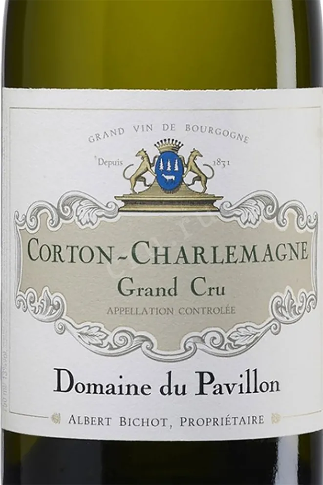Этикетка Albert Bichot Corton Charlemagne Grand Cru Domaine du Pavillon 2012 0.75 л