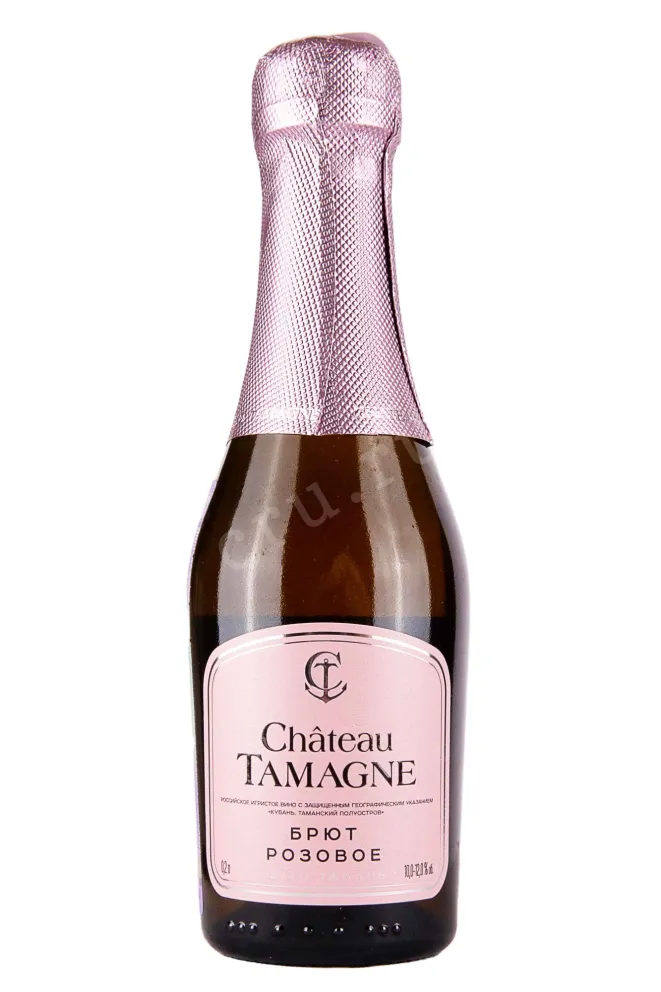 Игристое вино Шато Тамань Розовое Брют 2023 0.2 л